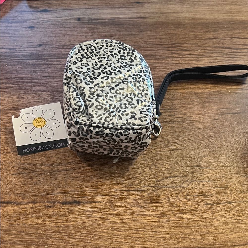 Fiorini Leopard Print Essential Oil Wristlet Pouch